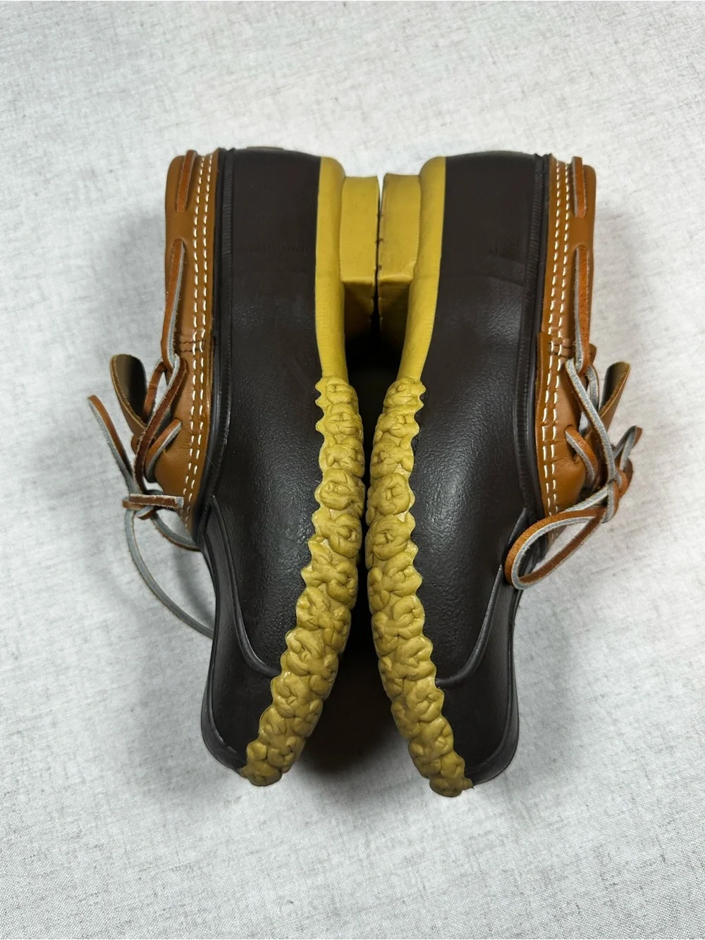 L.L. Bean Two-Tone Brown Boat Shoe Moccasin Size 8/DM